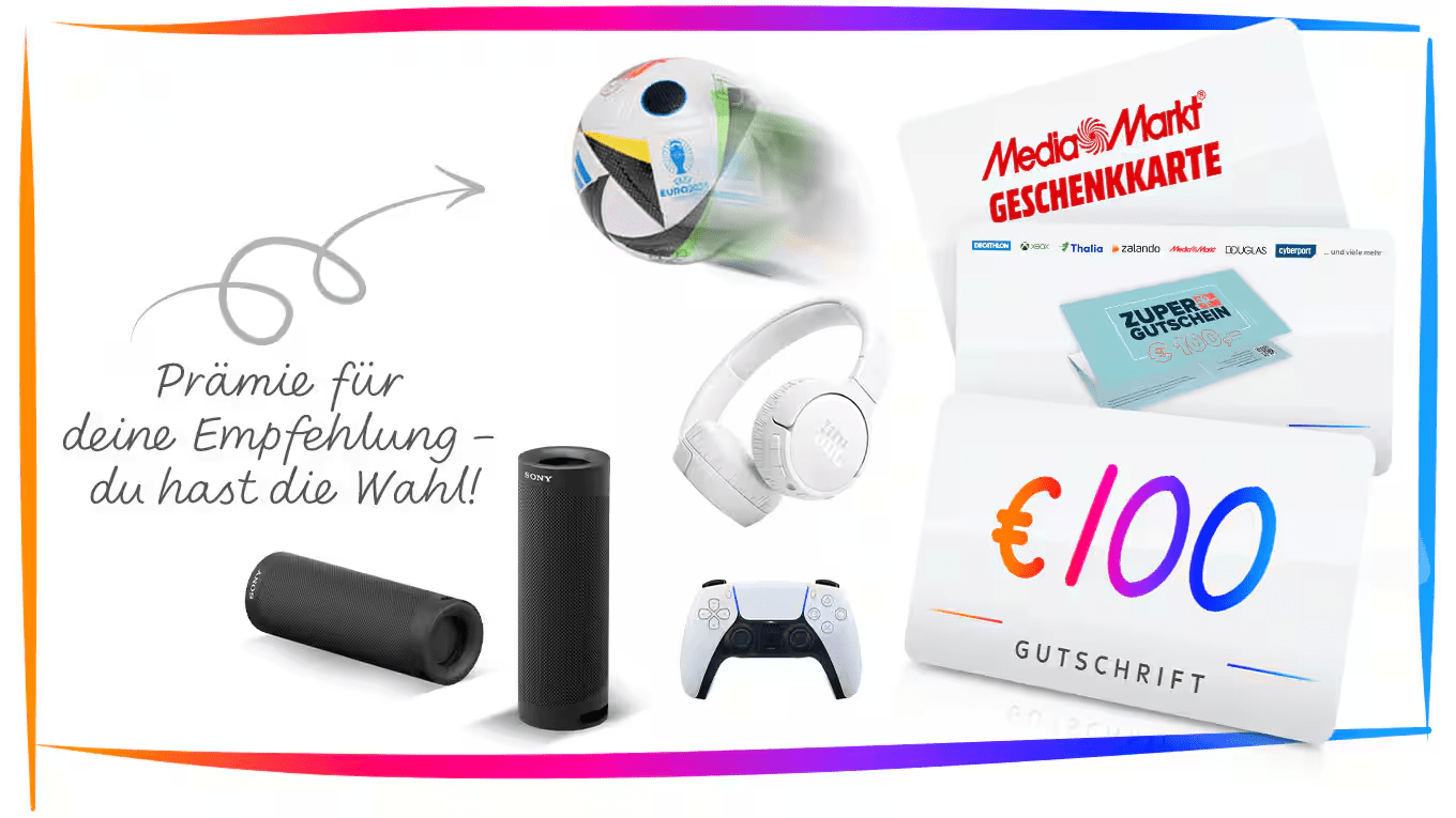 Sky Freundschaftswerbung: 100 € Gutschrift für deine Empfehlung
