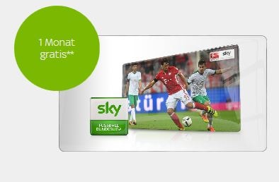 Sky Angebot für Bestandskunden: Fußball-Bundesliga-Paket ab 10 Euro + 1 Monat gratis