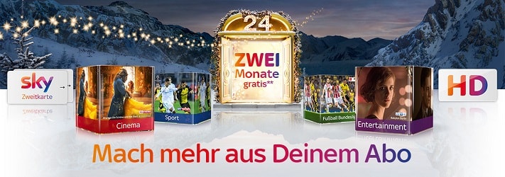 Aktuelle Weihnachtsangebote von Sky