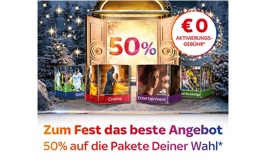 Sky komplett Angebot für 30,75 €