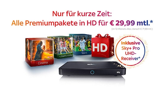 Sky Komplett Angebot mit Sky Starter Grundpaket