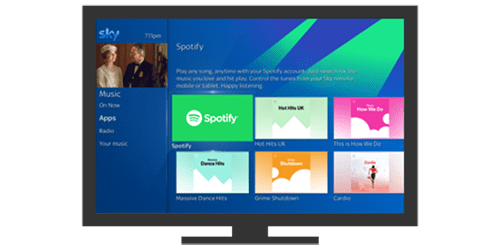 Spotify auf Sky Q verfügbar