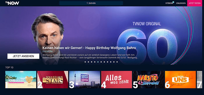 TVNow (Premium) - 1 Monat kostenlos testen