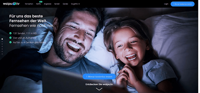 waipu.tv (Perfect) - 1 Monat kostenlos testen