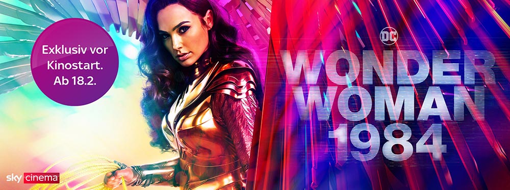 Wonder Woman 1984: vor Kinostart exklusiv bei Sky und Sky Ticket 