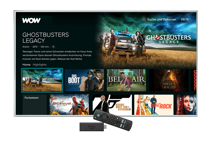 WOW auf Amazon Fire TV sehen - so einfach geht's