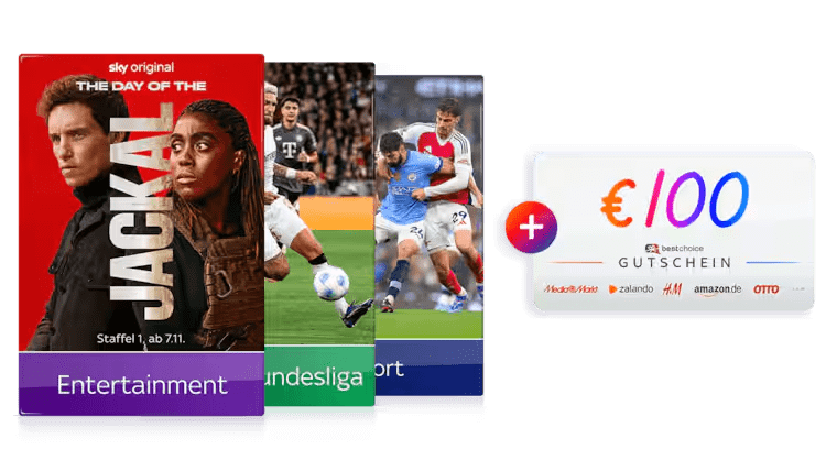 Sky Angebot: Der komplette Live-Sport für nur 35 € mtl. inkl. 100 € Wunschgutschein