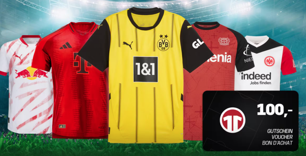 Sky Trikot Aktion: 100 € Gutschein für Bundesliga Trikot sichern